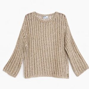 Open Knit Pullover Lightweight Sweater